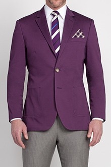 葡萄紫純棉上衣cliya-061833