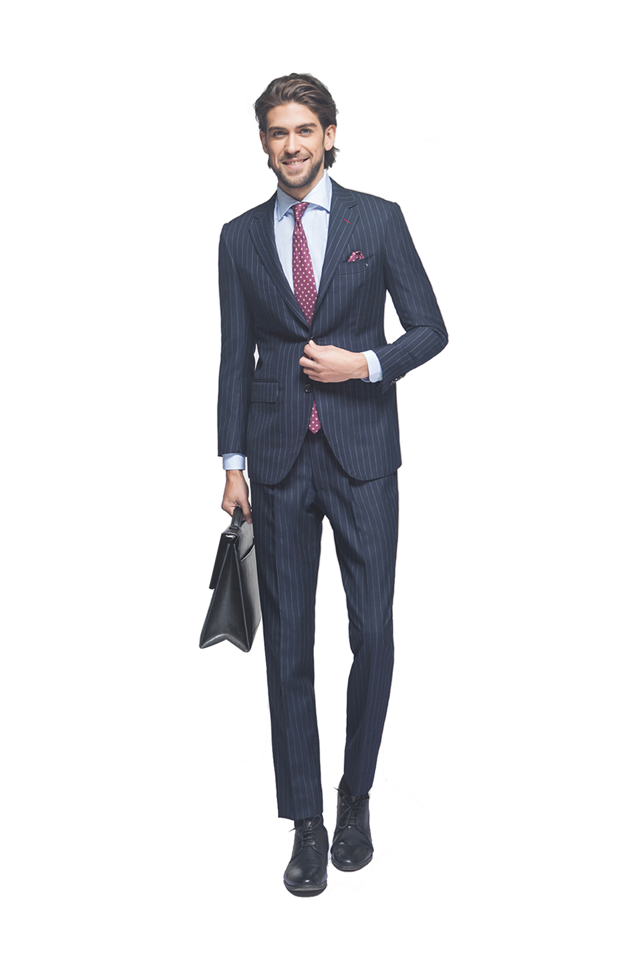 精致藍(lán)色三件套商務(wù)正裝cliya-061806