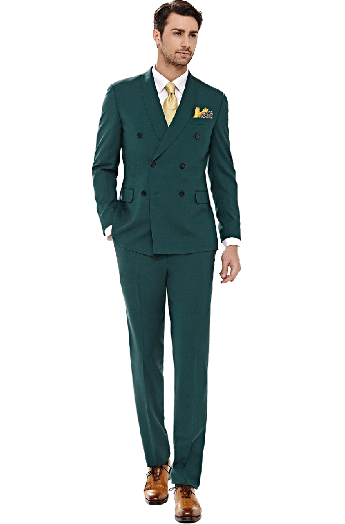 墨綠色清爽套裝